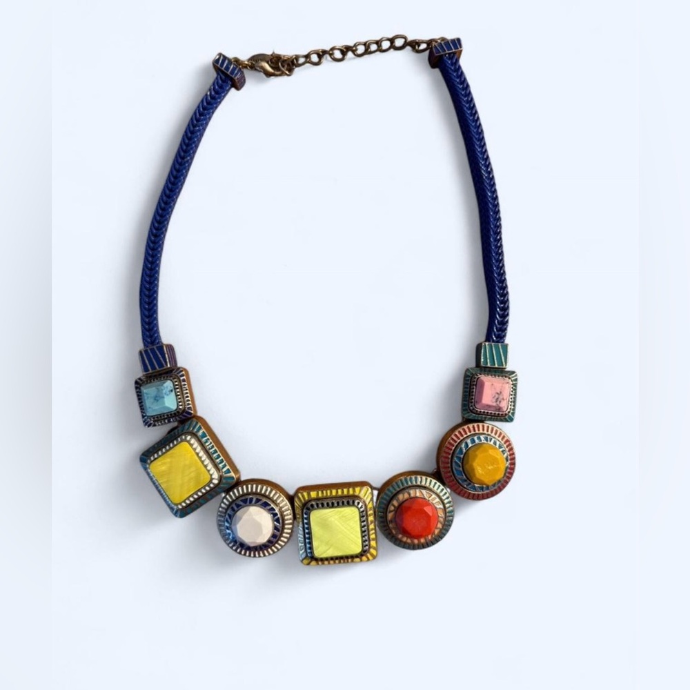 Zara Colorful Geometric Necklace